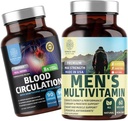번호 하나 영양 N1N 프리미엄 남성 매일 Multivitamin [Vitamins A C E D, 마그네슘, 아연] 및 혈액 순환 보충교재 [8 강력한 허브 & 비타민], 2 팩 뭉치