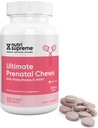 Nutri Supreme Prenatal Vitamin, 높은 흡수성 메틸 Folate를 가진 여성을 위한 Chewable Prenatal 비타민, 철, 고약, 체리 풍미, 90 조사를 가진 완전한 Prenatal Multivitamin