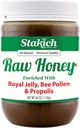 Stakich Royal Jelly, Bee Pollen, Propolis Raw Honey - 순수, 처리되지 않은, 가열 - 40 Ounce