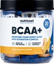 Nutricost BCAA+ Hydration 복숭아 망고 맛 (20 Stickpacks) - Hydration Complex를 가진 분지된 사슬 아미노산 - 글루텐 자유로운, 비 GMO