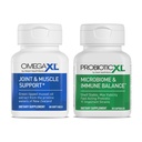 OmegaXL 강력한 합동과 근육 지원 보충교재 (60 조사) & Probiotic XL - PreforPro, DE111의 선반 안정 - 건강한 Gut Flora 성장을 승진시킵니다 (30의 Veggie 모자)
