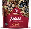 Reishi 분말 - 유기 버섯 추출물 분말 - 버섯은 면역 지원, 스트레스 완화, 더 나은 수면 60g에 대 한 보충