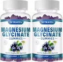 마그네슘은 마그네슘 L-Threonate를 가진 Gummies 1000mg를, VitD, B6, CoQ10, 칼슘, 기억, Calm, Mood - 180 Gummies Blueberry를 가진 염화 칼륨 복합물에 의하여 주름을 잡았습니다