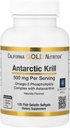 캘리포니아 골드 영양 Antarctic Krill 오일, Astaxanthin, 천연 딸기 및 레몬 맛, 비 GMO, 글루텐 무료, 500 mg, 120 물고기 젤라틴 Softgels, 2 팩