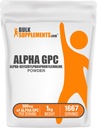 BulkSupplements.com 알파 GPC 분말 - 콜린 보충제, 알파 GPC 300mg - Unflavored & Gluten 무료, 봉사 당 600mg, 1kg (2.2 파운드) (팩 1)