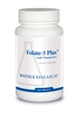 Biotics 연구 Folate 5 B12, 메틸 지원, Folate, 18mcg B12, 임신 영양, 에너지 지원, 건강한 피부, 120 탭의 5 밀리그램 자연적인과 전체적인 음식 모양을 가진 높은 힘 Folate
