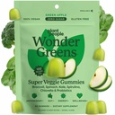 식물 사람들 WonderGreens Veggie Gummies Super Greens with Probiotics Multivitamin Support Gummy for Wellbeing, Energy, Immune 및 Gut Health, Green Apple 풍미 (60 개)