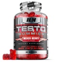 철 실험실 영양 Testo Gummies 남성 (60 Gummies) - 남자를위한 고강도 부스터 - 혼합 Berry 맛 - 기능 Maca, Ginseng, 아연 및 셀레늄 - 설탕 무료 & Vegan 적합