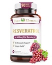 Resveratrol 1450mg 여분 힘 공식은 녹차 추출물, Grape씨 추출물, 빨간 포도주 추출물 및 다른 사람 90 일 공급을 가진 더 나은 피부와 면역력을 승진시키기 위하여