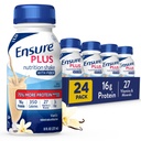 섬유를 함유 한 바닐라 영양 쉐이크 | 식사 교체 쉐이크 | 드링크 준비 | 16g Protein and 27 Vitamins and Minerals | 8 fl oz - 24 Pack
