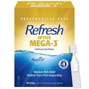 MEGA-3 Lubricant Eye Drops 보존 자유로운 인공적인 눈물, 0.01 fl oz (0.4 mL), 30의 단일 용도 콘테이너를 새롭게 하십시오