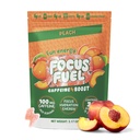 FocusFuel 에너지 Chews - 복숭아 맛 (15 서빙) - 100mg 카페인 + 알파 GPC + L-Theanine + B12, 마그네슘 - 부드러운 초점 및 에너지 - 충돌이나 지터 없음