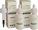 Chloroglow 액체 Chlorophyll 산소 하락 3000mg | 대사 보충교재 | 면역 지원 | 자연적인 해독 | 고도 Sickness 원조 | 몸 Deodorizer 30ml (포장 2)