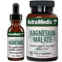 NutraMedix 에너지 지원 뭉치 - 에너지 & Athletic 지원을 위한 Adrenal 에너지 지원 액체 하락 및 마그네슘 말레이트 캡슐을 포함합니다 - 카페인 없음 - 2 조각 보충교재 세트