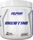 Alpha Supps - 알파 크레아틴 Monohydrate 분말 지원 근육 성장 | Micronized | Unflavored | 300 그램 - 60 인분