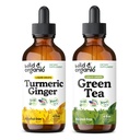 야생 & 유기 심황 생강 Tincture 4 fl oz & 녹차 Tincture 4 fl oz