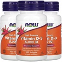 지금 비타민 D-3 5,000 IU,120 Softgels