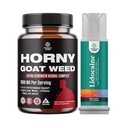 남자를위한 Horny Goat Weed의 번들 - 여분 힘 남성 보충교재 및 리도카인 Desensitizing Longer Lasting 성과를 위한 최고 살포 Climax 통제 - 부스트 내구시간 및 stamina 빠른 행동