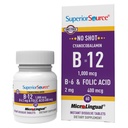 우수한 근원 탄 비타민 B-12 Cyanocobalamin 1000 mcg, B-6의 Folic 산 400 mcg 없음 - 지원 뇌 & 심장 건강 - 원조 자연적인 에너지 수준 - 60 이하 언어 해결 정제