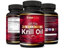 남극 Krill 오일 Softgels 100 % 순수 오메가-3 EPA DHA Astaxanthin 1000mg 하루 (2 Softgels). 미국에서 만든