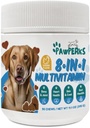 8-in-1 개 Multivitamin - 관절 건강, Probiotics 및 소화 효소를위한 글루코사민 - 피부, 코트 및 면역 지원을위한 곡물 무료 보충 - 치킨 맛 - 90 Chews