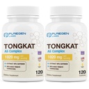 Puregen Labs Tongkat Ali Extract 200 ~ 1 for Men, 1020mg per 서빙, [고전] 총 240 캡슐 - 20mg Tribulus Terrestris와 남성 건강 지원 | Non-GMO, Gluten Free, Made in USA