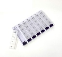 주간 AM/PM 알약 상자 휴대용 여행 처방전 & 약물 Pill 케이스 조직자 P&P MEDICAL SURGICAL (7-Day/4Times-A-Day)에 의하여 이동할 수 있는 격실 및 습기 증거 디자인