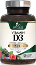 비타민 D3 5000 IU (125 mcg) Immune 지원 건강을 위해 자연의 여분 힘 비타민 D 보충교재 Chewable - 뼈, 이 및 근육 보충교재 - 설탕 자유로운, 비 GMO, 글루텐 자유로운 - 120의 조사 정제