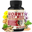 BMVINVOL Horny Goat는 Maca, Tribulus, Ginseng, Ashwagandha, Tongkat Ali를 가진 남자와 여자를 위해 잡았습니다 - 4 달 공급을 위한 120의 캡슐