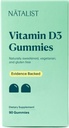 NATALIST 비타민 D3 1000 IU (25mcg) Gummies 높은 Potency 면역력 지원 보충교재 매일 건강한 뼈, 여성 & 남자를 위한 이 & 근육 공식 - 채식주의자, 글루텐 자유로운 - 90 Gummies