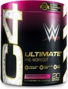 Cellucor C4 궁극적 인 x WWE 사전 운동 분말 석류 PileDriver - 남성 및 여성을위한 설탕 무료 운동 에너지 보충 - 300mg Caffeine + 3.2g Beta Alanine + 특허 Creatines - 20 서빙