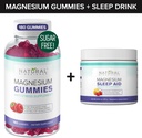 설탕 자유로운 마그네슘 Gummies (180의 Gummies) 및 마그네슘 마그네슘 구연산염, Melatonin, L Theanine 및 GABA를 가진 마그네슘 밤 시간 분말 - Vegan, 젤라틴 자유로운, 글루텐 자유로운, 비 GMO
