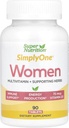 SuperNutrition SimplyOne 멀티 비타민 여성용, 고순도, 1/일 정제, 90 카운트