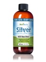 NutriNoche Colloidal Silver Liquid - Immune 지원을위한 프리미엄 실버 - 유기 Plata Coloidal para Tomar - 99.99 % 최상의 흡수를위한 매우 순수한 나노 입자 - 30 ppm 8 oz