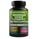 Turmeric Curcumin Moringa Supplement Ginger Boswellia Saffron - Ceylon Cinnamon, Tart Cherry, Quercetin Garlic Nettle Holy Basil - 120 카운트 여성 및 남성에 대한 공동 지원 보충제