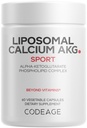Codeage Liposomal 칼슘 AKG 보충교재 - 칼슘 알파 Ketoglutarate - 2-Month 공급 - Liposomal 납품 - 1개의 캡슐 서빙 당 - 비 GMO, 글루텐 자유로운 - 60의 캡슐