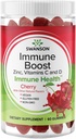 Swanson Immune Boost Gummies with Acerola, 아연, 비타민 C & D - 건강한 면역 체계를 촉진하는 모든 자연 보충 - 건강한 몸 - (Cherry, 60 Gummies)