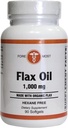 Flax 기름, 1000mg의 90의 Softgels