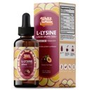 L-Lysine 보충교재 액체 하락 | 성인 & 아이를 위한 비타민 A, C 및 B12를 가진 L-Lysine 1000mg Tincture | 면역 지원, 피부 & 입술 건강, 교원질 종합 | 비 GMO, Vegan, 2 Fl Oz (60 ML)