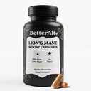 더 나은 Alt Lions Mane 버섯 캡슐, 2 개월 공급 | 100 % 과일 바디 사자 Mane 보충 | 30 % 다당류 | 15 : 1 사자 Mane 추출물 1000mg| 120 개