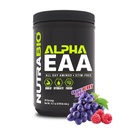 NutraBio 알파 EAA - 근육 성장을 위한 모든 일 아미노산 및 Hydration - Nootropics & Adaptogens를 가진 근본적인 아미노산 - 가득 차있는 스펙트럼 EAA BCAA 분말 - 30의 서빙 - 포도 Berry 으깸