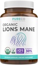 유기 사자 Mane 보충교재 캡슐 - 1000mg 사자 Mane를 가진 USDA 유기 버섯 보충교재 캡슐 10:1 30% 다당류로 서빙 당 추출물 - Vegan & Non-GMO (1 달 공급)