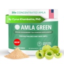 Amla 분말 & Decaf 녹색 차 Superfood 보충교재, 20x 매우 집중된 Amla의 Oolong 차와 인도 Gooseberry, 유기, Vegan, 데카, 30의 서빙으로 만드는 산화 방지제 지원
