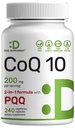 DEAL SUPPLEMENT CoQ10 200mg (PQQ 200mcg, 240 Veggie 캡슐 포함) | 바이오 사용 가능한 코엔자임 Q10 복합재 | 심장, 에너지 및 뇌 건강 지원 | 산화 방지제 지원 | 비 GMO