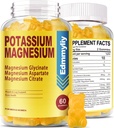 나트륨 B6 B12를 가진 칼륨 마그네슘 보충교재 Gummies 성인 높은 흡수 칼륨 Gluconate 99mg 마그네슘 Citrate 비타민 B6 B12를 가진 250mg는 계류, 에너지, 근육 Relaxation, 뼈 건강, 설탕을 해방합니다