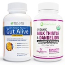 All-Natural Liver and Gut Support | 유기농 밀크 이틀, 유기농 댄 델리 뿌리 및 유기 블랙퍼 | 생강, 아티 초크 리프 추출물, Deglycerized Licorice 뿌리 및 특허 아연 Carnosine