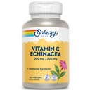 SOLARAY 비타민 C & Echinacea 뿌리 | 건강한 면역 체계 지원 w/500 mg VIT C & 캡슐 당 300 mg Echinacea | 비 GMO & Vegan | 120 VegCaps