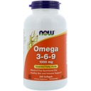 지금 음식 2 팩 오메가 3-6-9, 1000 mg, 250 Softgels