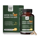 초본 BEE Gut 건강 - 가스 및 부유 한 구호, 변비, 누출 구트 수리 - Gut Cleanse & Restore Digestion - 일반 촉진, 콜론 클렌저, 60 캡슐
