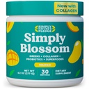 간단히 Blossom Nutrition Daily Greens & Superfood Powder + Collagen + Probiotics for Women 's Digestive Health & Bloating Relief. 건강에 도움이 - 30 일 공급 - Mango